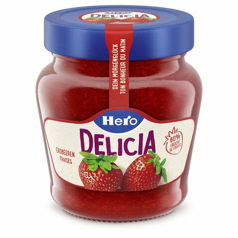 Hero Delicia Erdbeerkonfitüre extra – 290 g