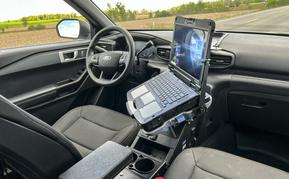 Gamber-Johnson Tablet-Tischhalterung – für Panasonic Toughbook 40 – Schwarz/Blau