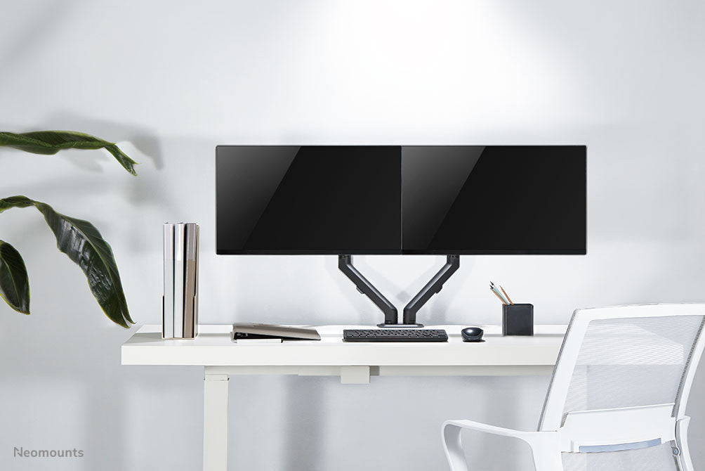 Neomounts Monitorarm, Tischklemme/Tischdurchführung, bis 27", VESA 100 × 100 mm, 7 kg, Neigen/Schwenken