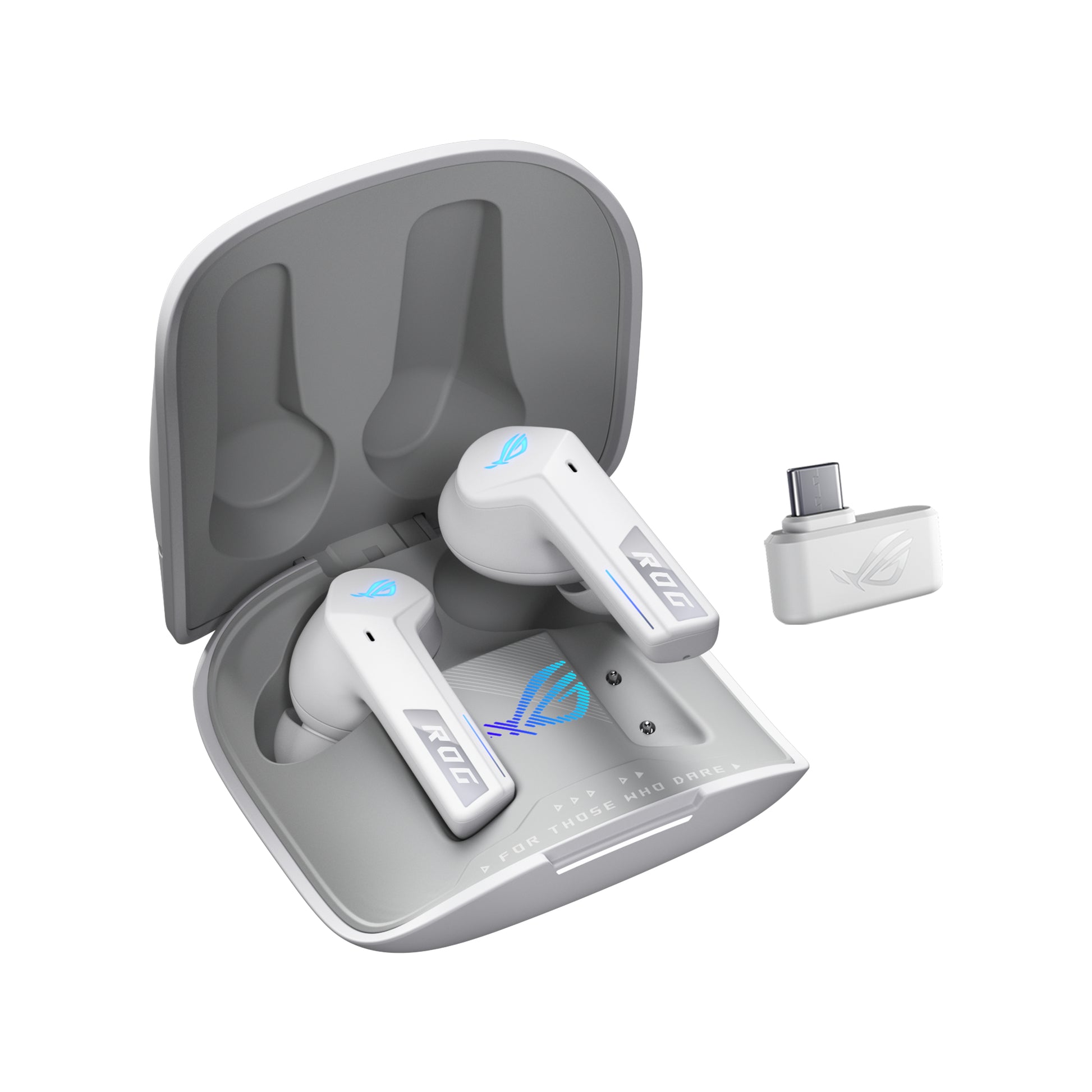 ASUS ROG Cetra True Wireless Speednova WHT – In-Ear Kopfhörer – Bluetooth 5.3, ANC, IPX4 – Weiss – bis 46 h