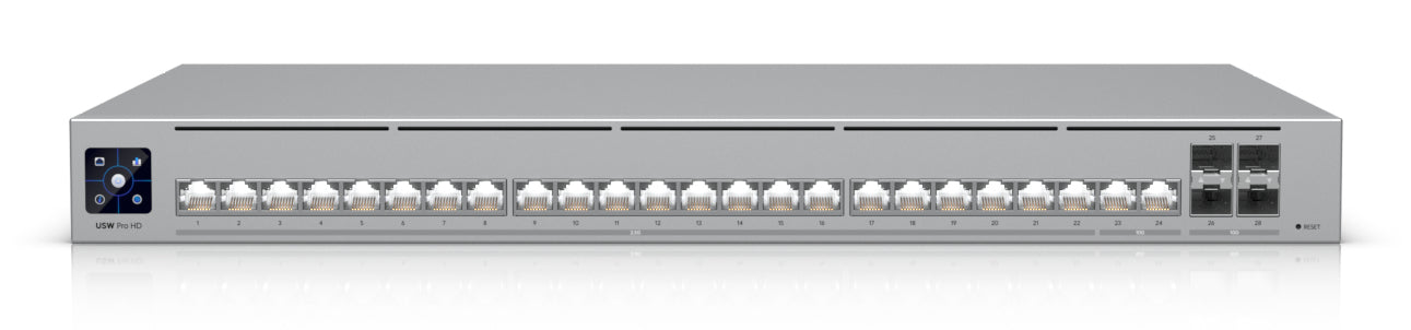 Ubiquiti UniFi Pro HD 24 – Managed Switch – 22×2.5G, 4×SFP+, L2/L3, 1U
