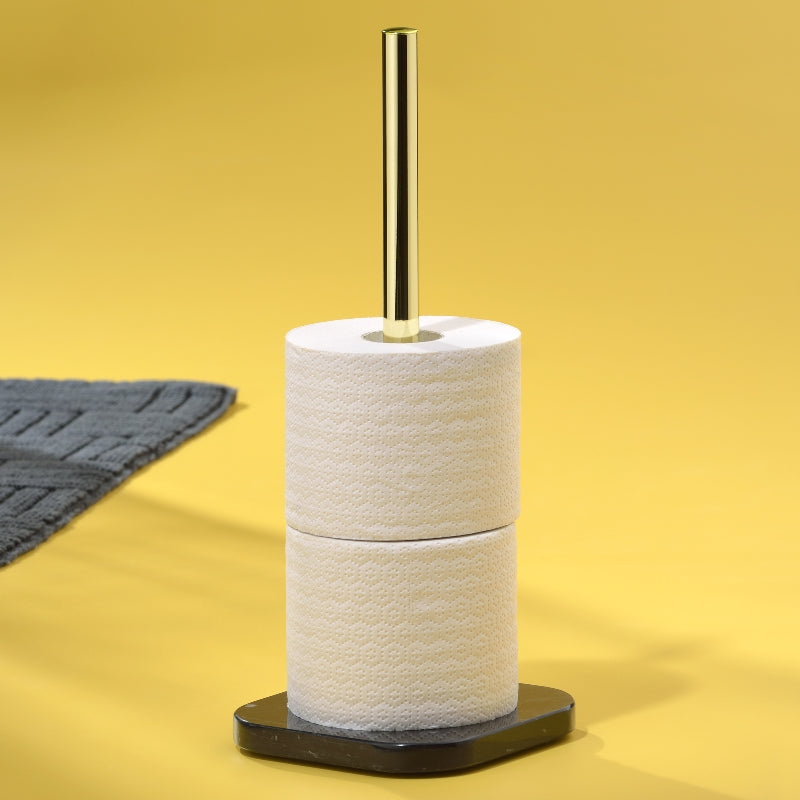 Kela Liron – Toilettenpapierständer – Marmor, Schwarz, für 3 Rollen, 15 × 15 × 37 cm