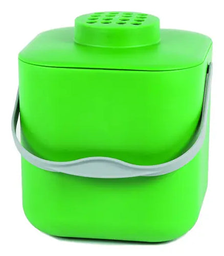 Stöckli Komposteimer POT – 5 l – Kunststoff (PP), rund – grün – mit Filter