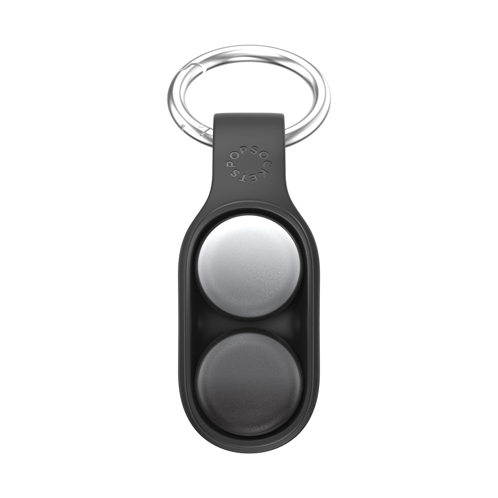 PopSockets PopPucks Starter Pack Schlüsselanhänger – magnetisch, Metall, Schwarz/Grau