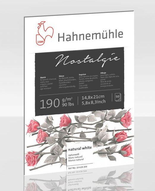 Hahnemühle Skizzenblock Nostalgie – A5 – 190 g/m² – geleimt – 50 Blatt