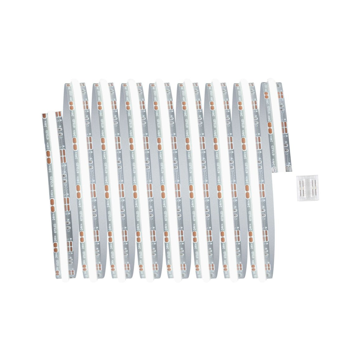 Paulmann LED-Strip MaxLED 1000 71116 – 2,5 m, 3000 lm, 23,5 W, 2700–6500 K, dimmbar, silber