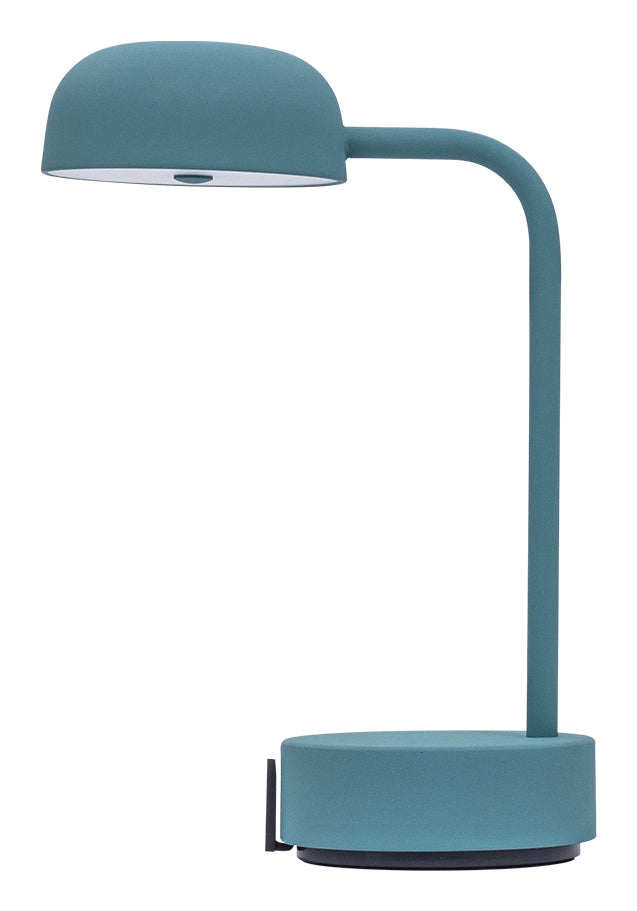 Kooduu Tischleuchte FOKUS – LED 1 W, 83 lm, 2700 K, dimmbar, Akku, USB – Türkis