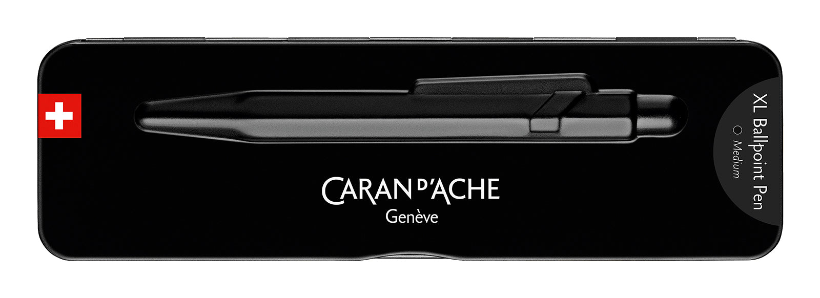 Caran d-Ache Kugelschreiber – Schwarz, Aluminium