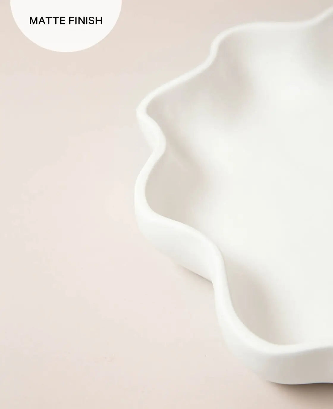 Esmée Fruchtschale Fleur Weiss – Ø 31 cm, rund, Keramik