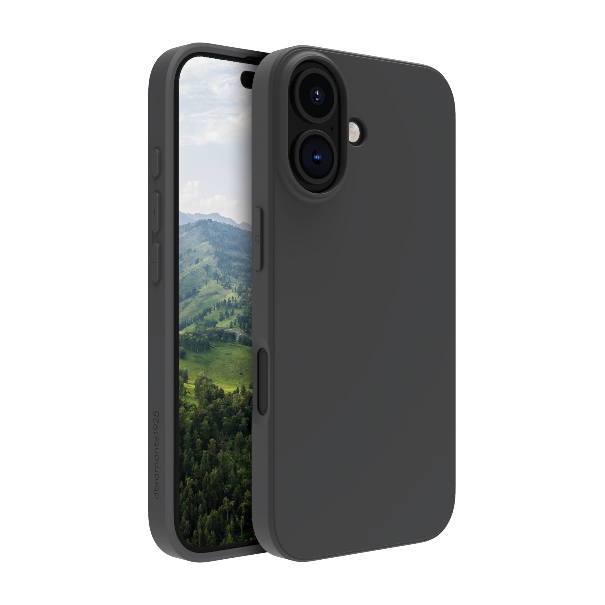 dbramante1928 Backcover – für Apple iPhone 16, Recycling-Kunststoff, Night Black