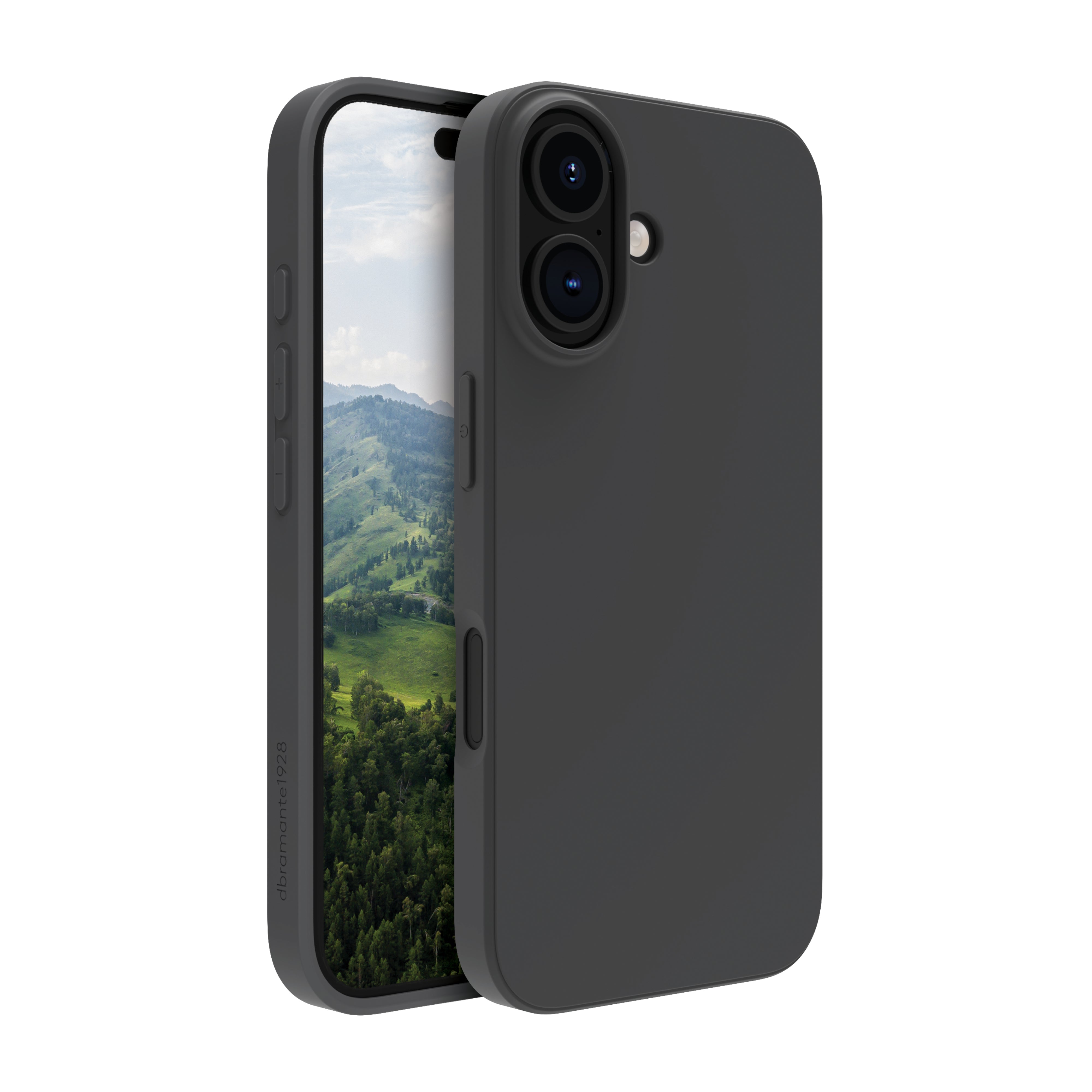 dbramante1928 Backcover – für Apple iPhone 16, Recycling-Kunststoff, Night Black