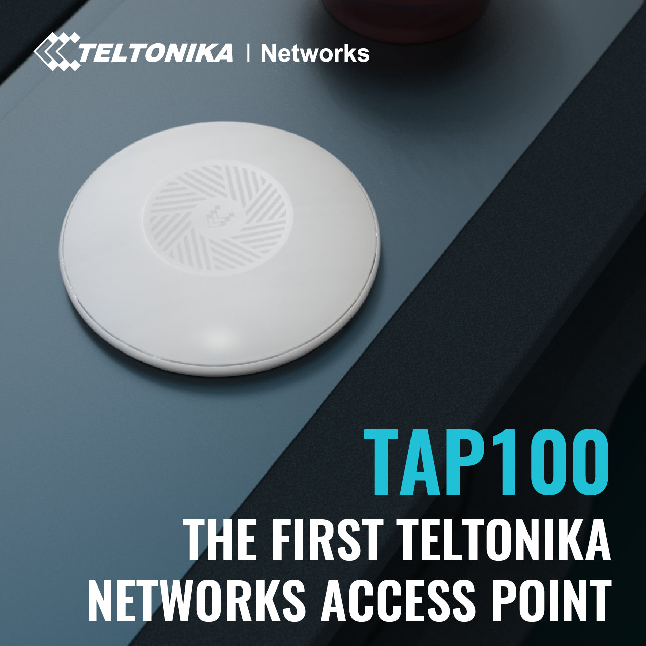 Teltonika TAP100 – Access Point – Wi-Fi 4 (2,4 GHz), 300 Mbit/s, PoE, Wand/Decke