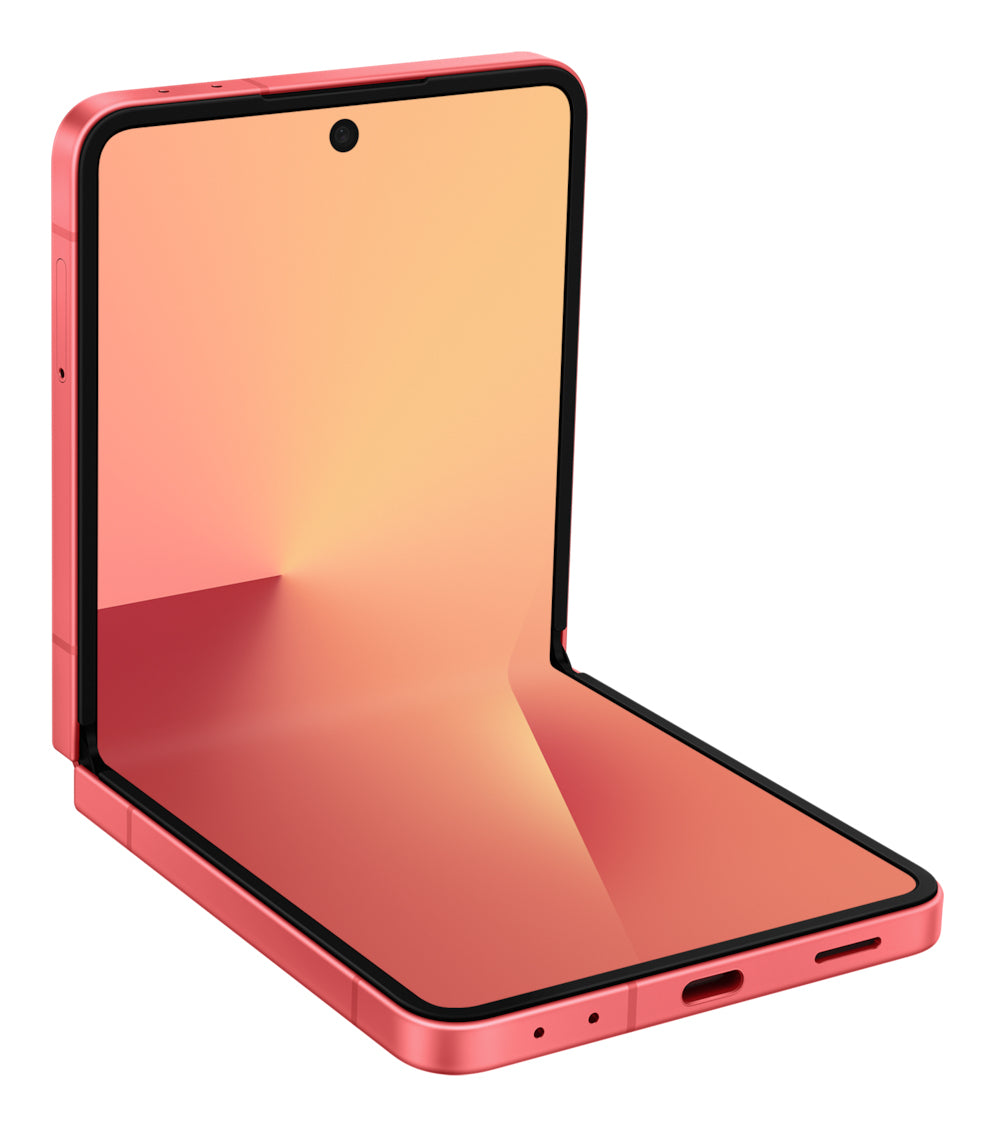 Samsung Galaxy Z Flip7 – Koralle, 6,8", 2520 × 1080, Android, 512 GB, 12 GB, eSIM, 5G, NFC