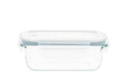 Furber. Furber – 4-teiliges Vorratsdosen-Set, 370 ml/630 ml/1,0 l/1,5 l, Glas/Silikon, transparent