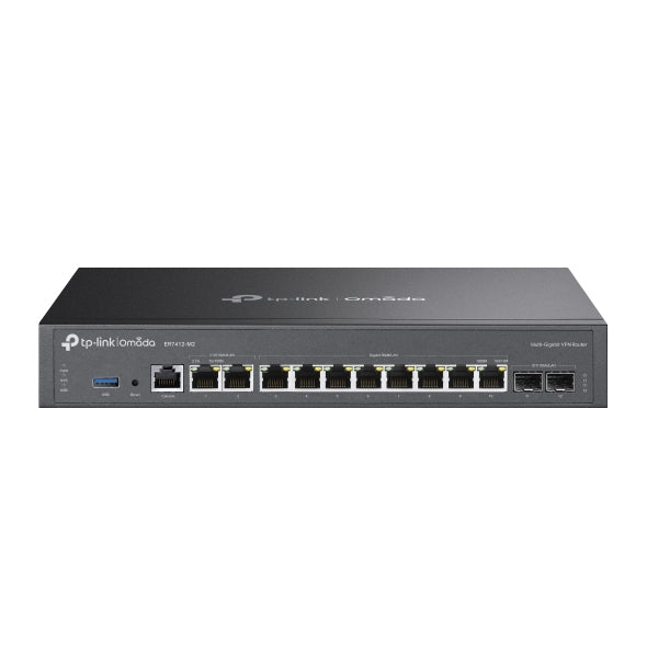 TP-Link ER7412-M2 – VPN-Router – 7×GbE, 2×2,5G WAN/LAN, 80×VPN-Tunnel, rackfähig