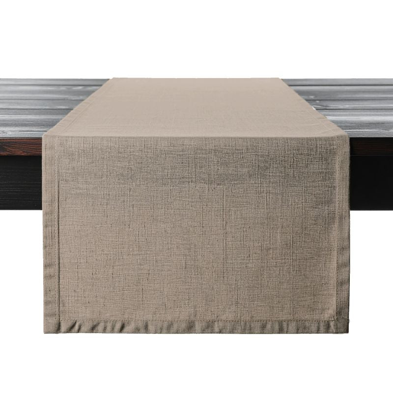 PROFLAX Tischläufer – 50×150 cm, Leinen, Hellbraun, OEKO-TEX