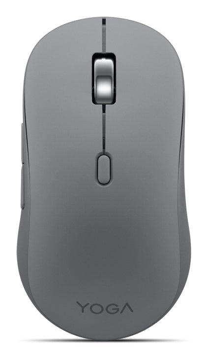 Lenovo Yoga Mouse Office – Maus – Kabellos (Bluetooth), 4000 DPI, beidhändig, Grau
