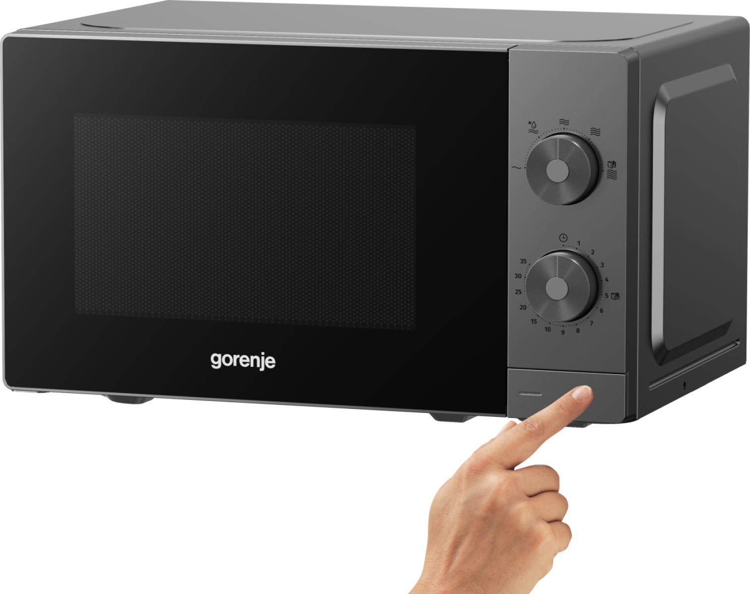 Gorenje Mikrowelle MO20E1T4 – 20 l, 700 W – schwarz/edelstahl
