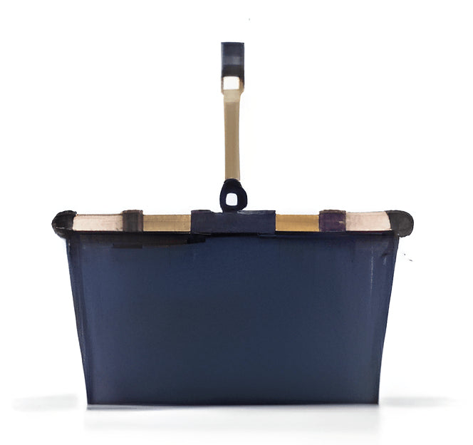Reisenthel Stofftasche, Polyester, Motiv Rhombus Midnight Gold, 335×210×195 mm