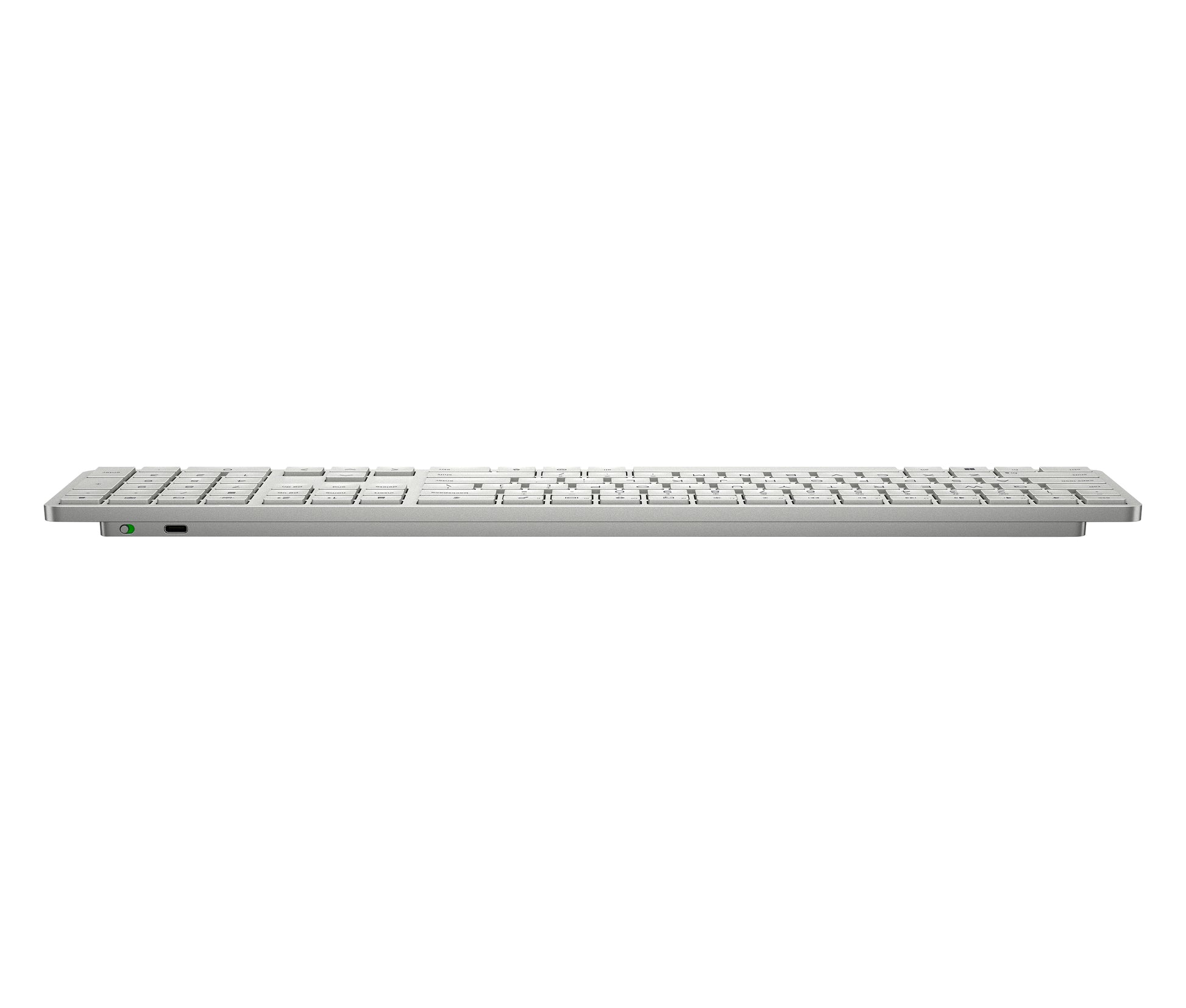 HP 970 Programmierbare Wireless K – Tastatur – Bluetooth – USB-C Ladeport – Silber