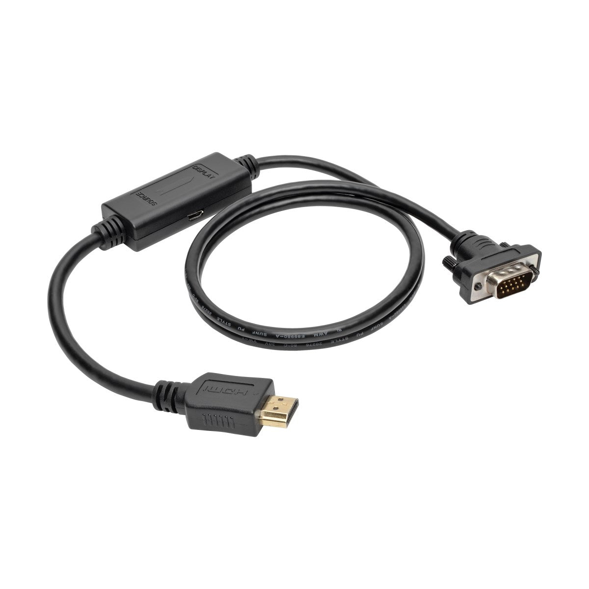 Tripp Lite P566-006 VGA Adapter HDMI zu VGA – 1920 × 1200 @ 60 Hz, 1,8 m, Aktiv, Schwarz