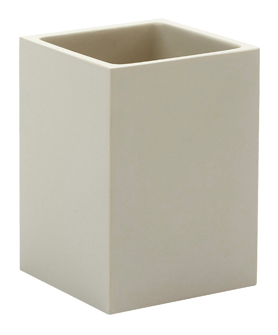 Aquanova Zahnputzbecher Moon – 7,5×7,5×10,3 cm, Polyresin, Beige