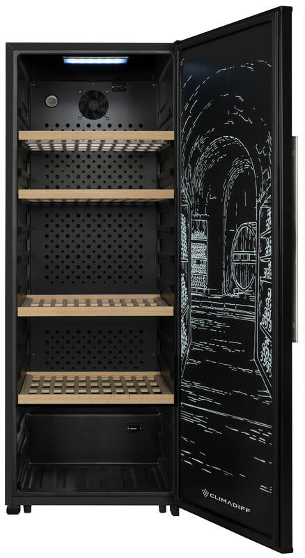 Climadiff Weinkühlschrank GARDE200D – 389 l, 220/240 V, Kompressor, Energieeffizienzklasse D