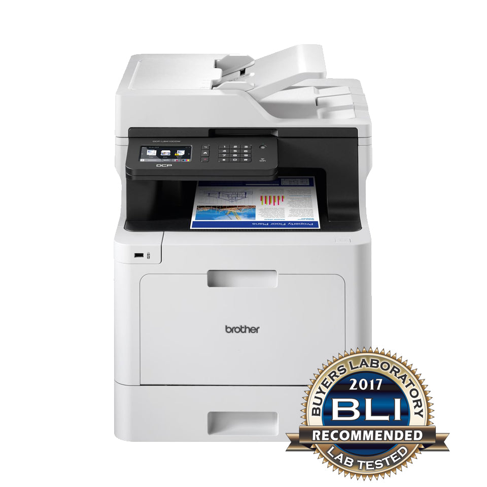 Brother DCP-L8410CDW – Farbiges Laser-MFP A4, 3-in-1 – USB/LAN/WLAN – 31 ppm S/W, 31 ppm Farbe