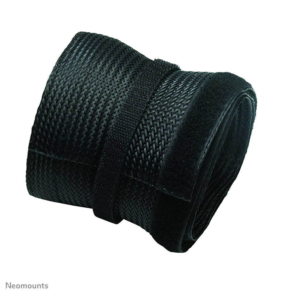 Neomounts NS-CS200BLACK – Kabelschlauch, 2 m × Ø 8,5 cm, Kunststoff, einstellbare Breite, Schwarz