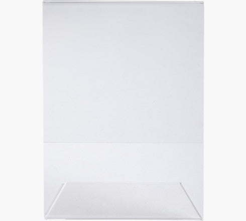 Exacompta Tischaufsteller – für A5 – 1 Fach – Hochformat – transparent – Acryl – 150×214×76 mm