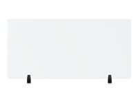 Neomounts Hygieneschutzschild – 1'380 × 650 mm, transparent, mit Montageset, für Tischplatten 0–25 mm