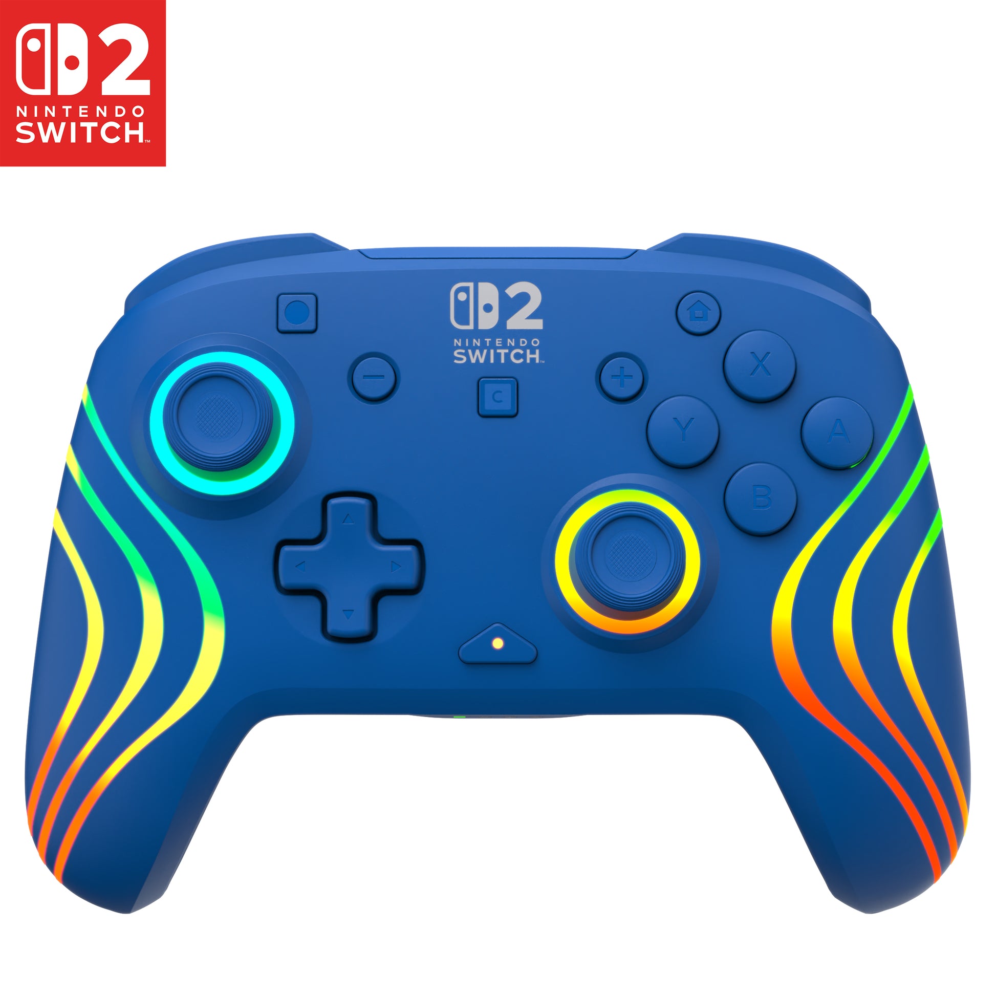 Turtle Beach Afterglow Wave – Gamepad – Bluetooth/USB, RGB, für Nintendo Switch & mehr, Blau
