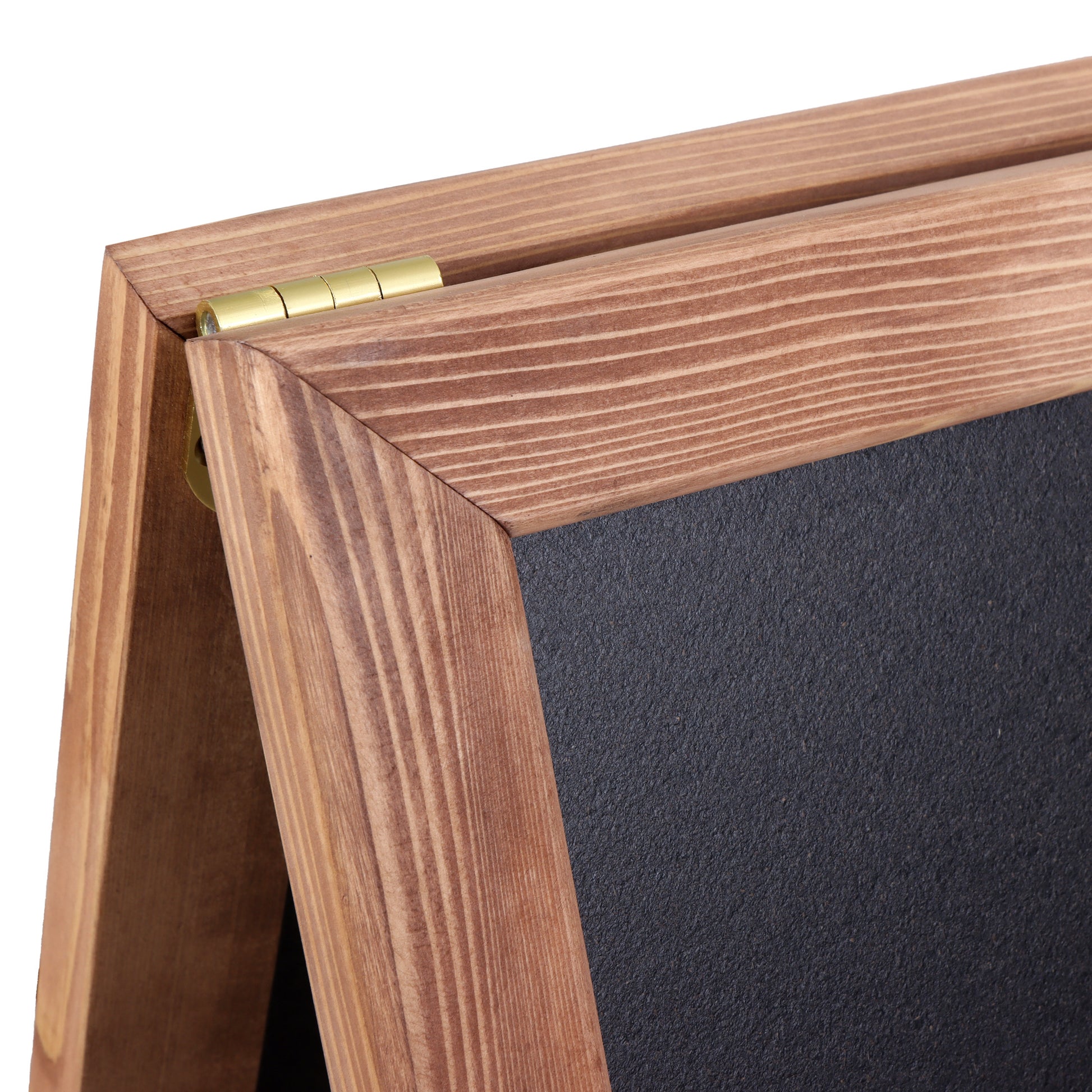 Europel Kundenstopper DELUXE – 660 × 1'040 mm – Kiefernholzrahmen, schwarz – doppelseitig, für Kreidemarker