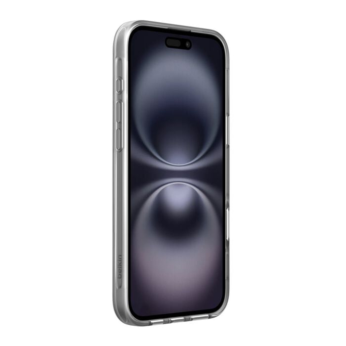 Belkin SheerForce – Rückcover – für Apple iPhone 16 Plus – transparent – MagSafe-kompatibel