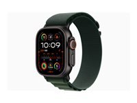 Apple Watch Ultra 2 LTE – 49 mm, OLED, Saphirglas, Titan Schwarz, Alpine Loop M, 10 ATM