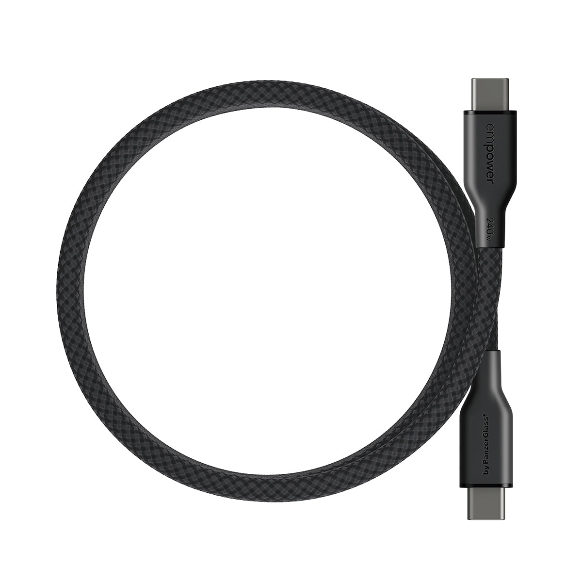 PanzerGlass USB-Kabel, USB-C zu USB-C, 1,5 m, USB 2.0, Lade-/Datenkabel