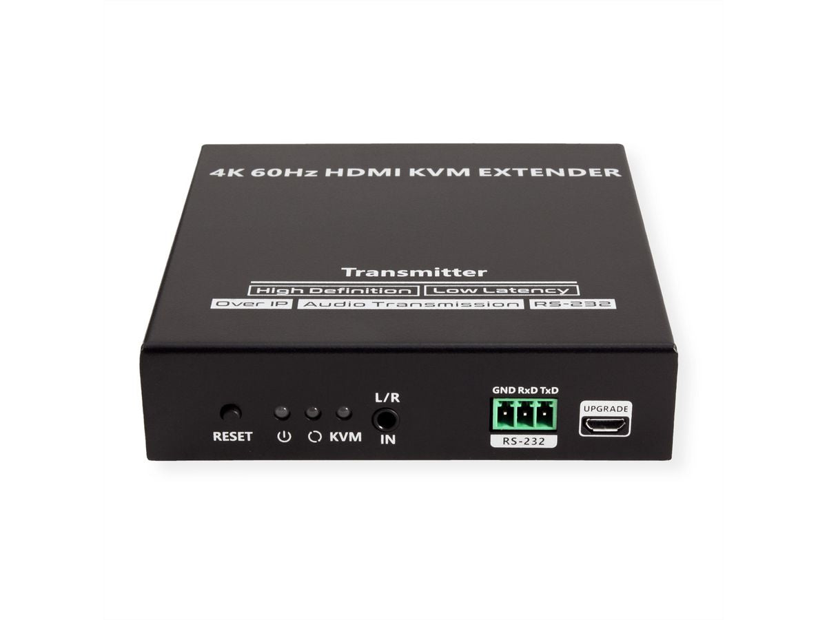 VALUE KVM-Extender-Set HDMI – 4K/60 Hz, USB, Audio, RS-232, bis 120 m über Cat 6