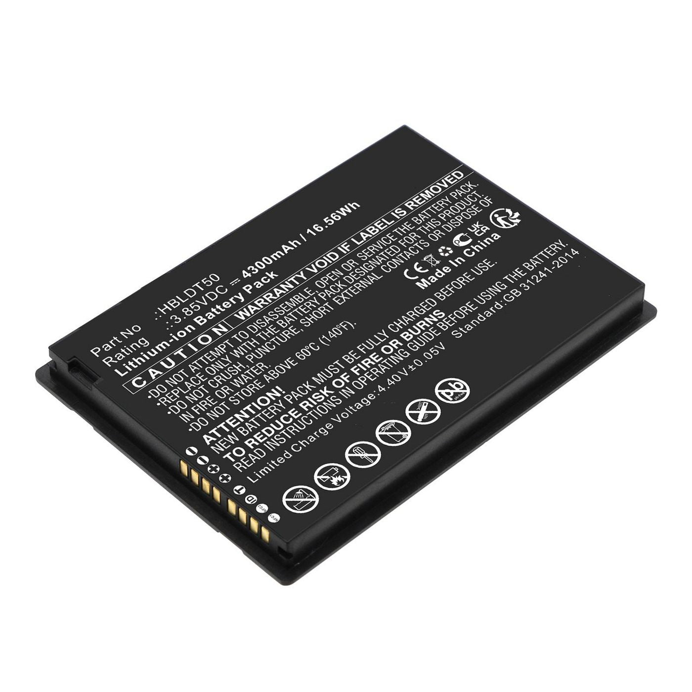 CoreParts Akku 3,9 V 4300 mAh, 16,6 Wh – für Urovo