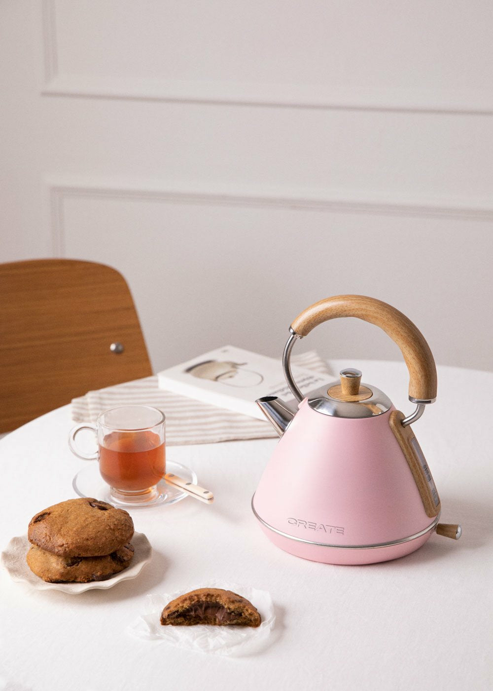 Create Wasserkocher – 1 l, Kunststoff/Metall, Rosa