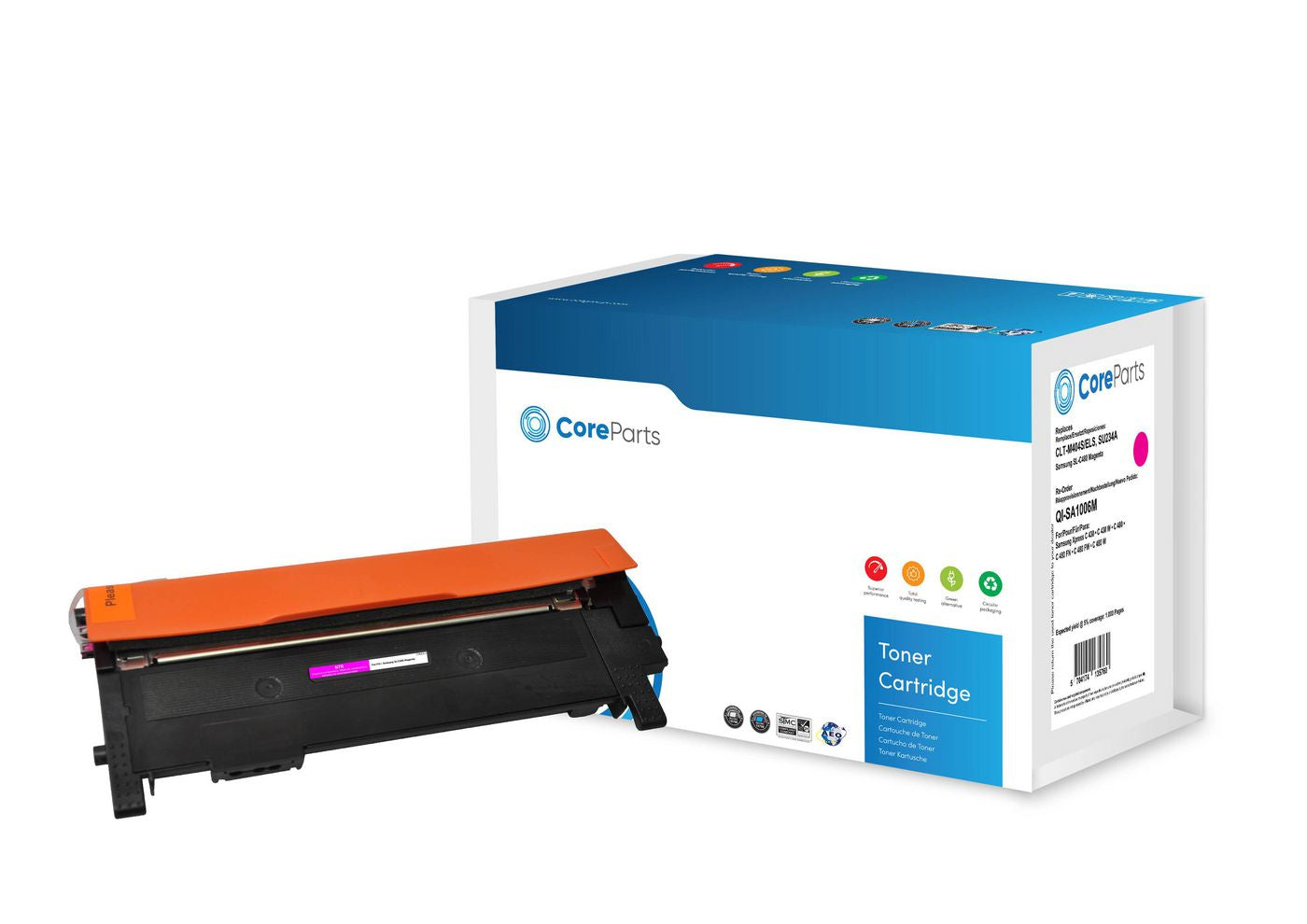 CoreParts CLT-M404S (CLT-M404S/ELS) magentafarbener Toner – kompatibel – 1'000 Seiten – für Samsung SL-C480
