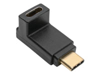 Tripp Lite USB-Adapter USB-C auf USB-C – USB 3.2 Gen 2 (10 Gbit/s) – Abgewinkelt, Goldkontakte – Schwarz