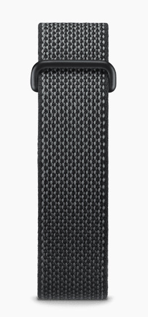 Fitbit Air – Edelstahl Schwarz, Sportband Schwarz, 50 m, für iPhone, Android