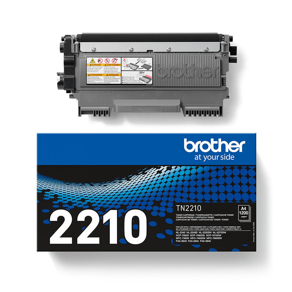 Brother TN-2210 Schwarz Toner – Original – 1'200 Seiten – für Brother HL-2240/HL-2240D/HL-2250DN und andere