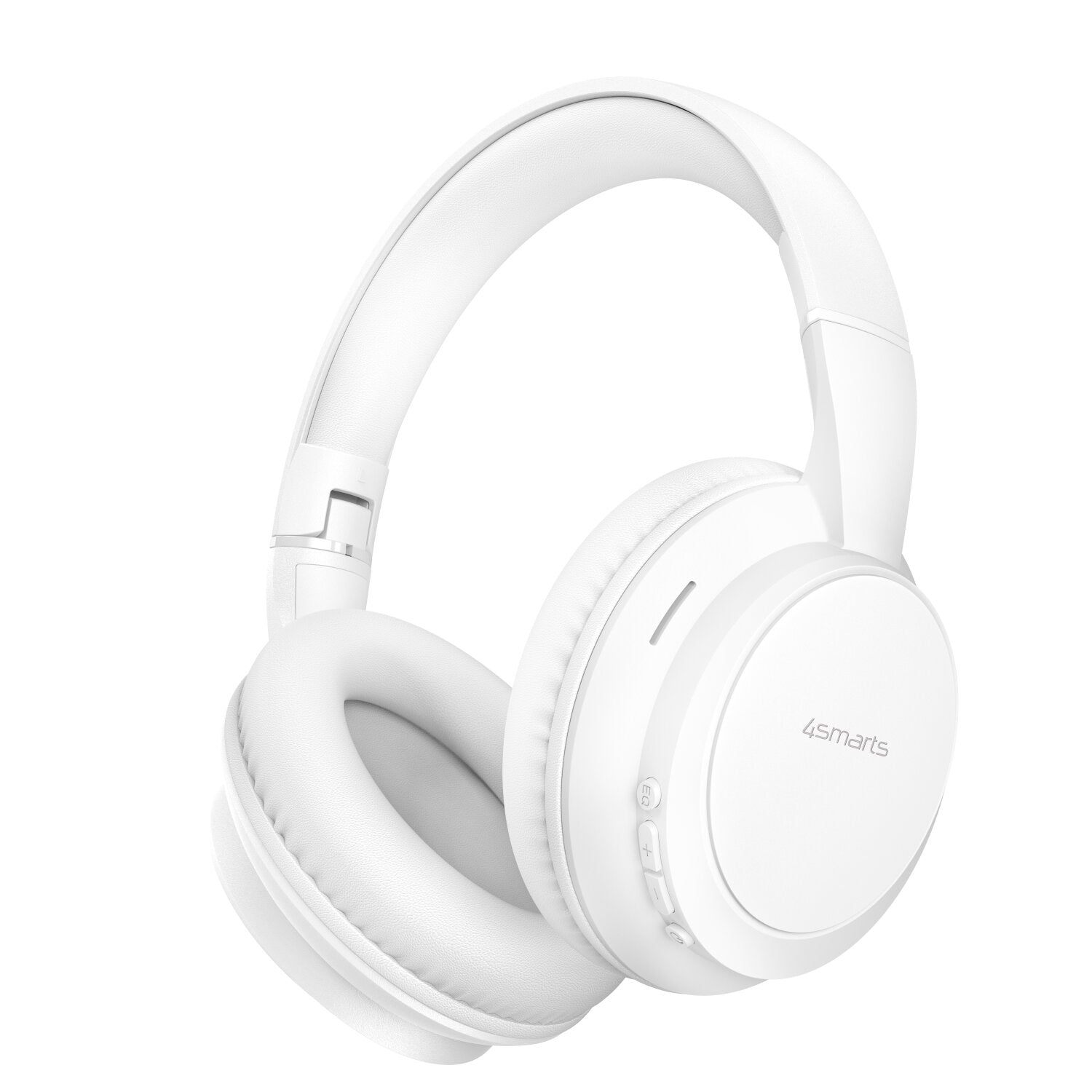 4smarts SkyBuds Wave Over-Ear Kopfhörer – Kabel + BT, 3,5 mm Klinke, USB-C, Weiss, BT 5.4