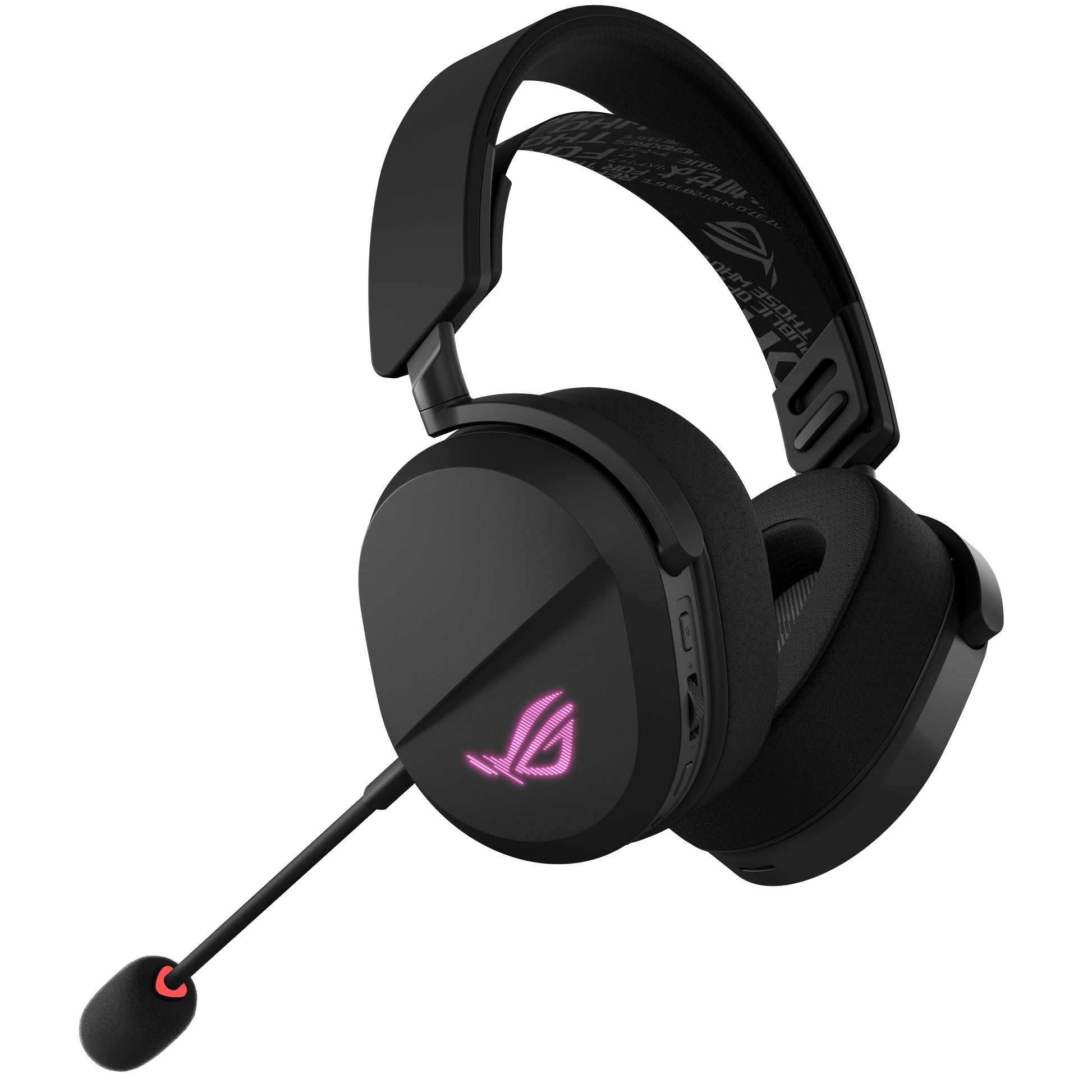 ASUS ROG Pelta Gaming-Headset – Over-Ear, Stereo, Kabel + BT, mit USB-C-Dongle, Schwarz