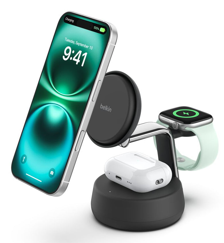 Belkin UltraCharge Pro Ladestation – 25 W, Qi, Magnetisch