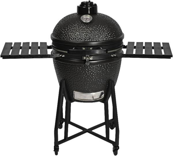 BBQ Dragon Keramikgrill Osaka – Holzkohle, Ø 47,5 cm Grillfläche, Deckel & Thermometer, 152 cm – schwarz