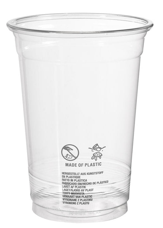 Duni ecoecho Crystal Trinkbecher rPET – 3 dl, transparent, 65 Stück