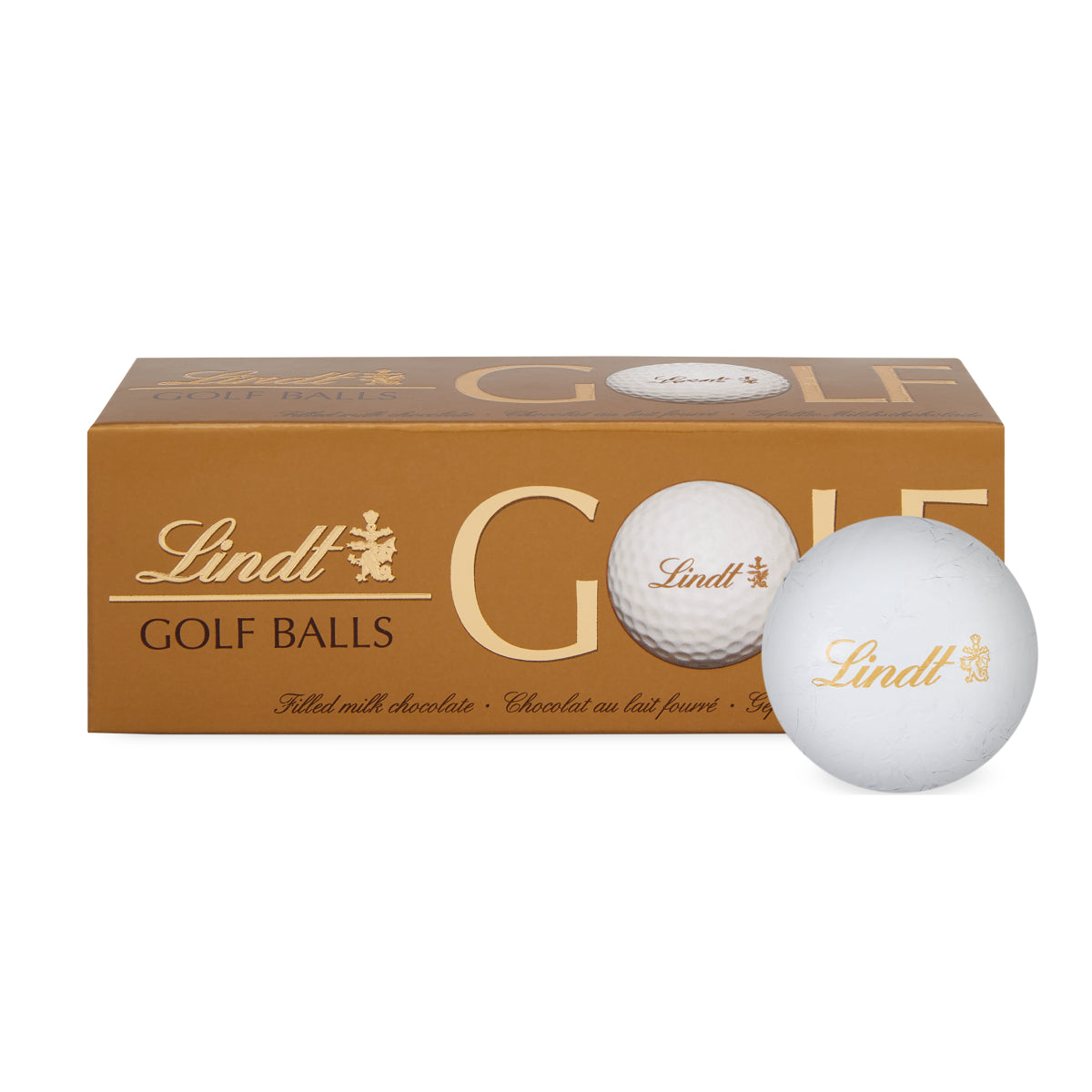 Lindt Pralinen Golfbälle – Milchschokolade – 3 Stück, 110 g