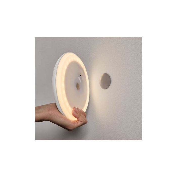 EGLO Aussenwandleuchte – 20×4 cm, 100 lm, 2 W – Warmweiss, 3000 K – IP20 – Akkubetrieb – Weiss